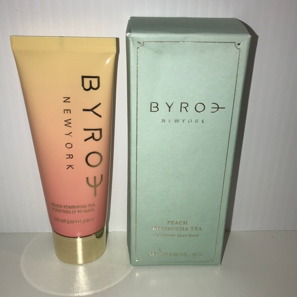 BYROE New York Peach Kombucha Tea Purifying Clay Mask2.82oz NEW - Picture 1 of 7